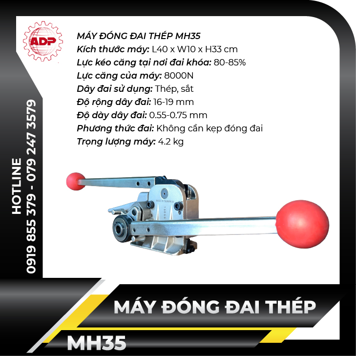 Dụng cụ đóng đai thép MH35